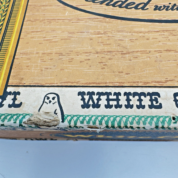 Vintage WHITE OWL Cigar Box Invincible 10 Cents Factory Number 204 Empty Prop - Picture 12 of 16
